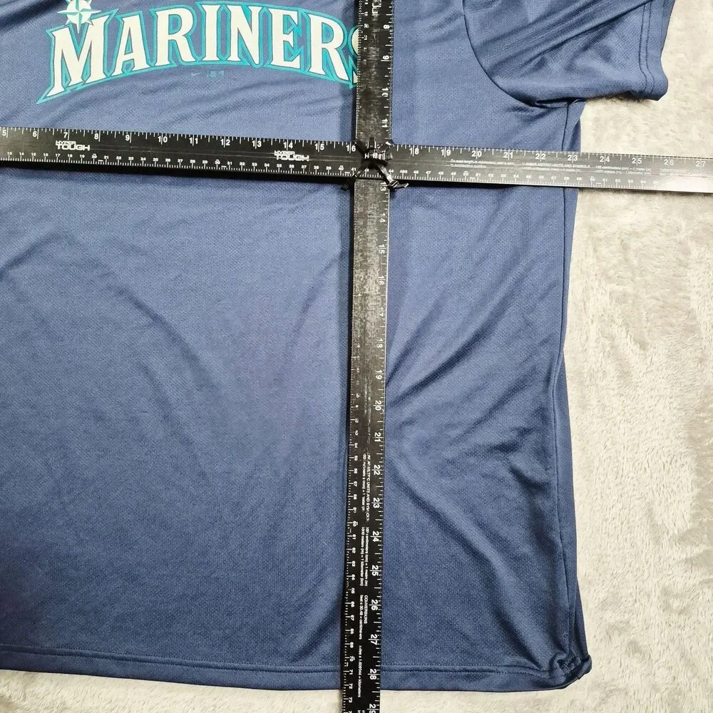 Seattle Mariners Shirt Mens XL Blue MLB Baseball Nike Short Sleeve Tee